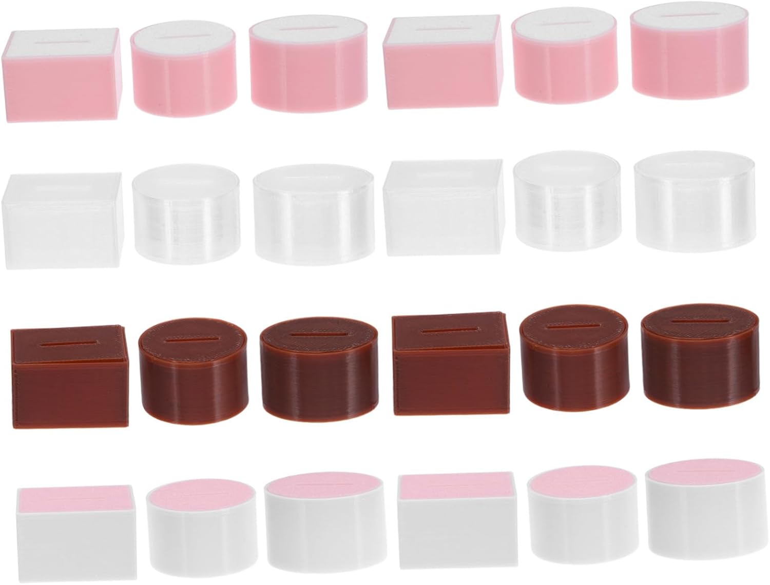 TOYANDONA 24pcs Miniature Dollhouse Tissue Box Set Realistic Bathroom Accessories for Dollhouse Decor Compact Portable Tissue Holder Model for Living Room and Bedroom Scenes