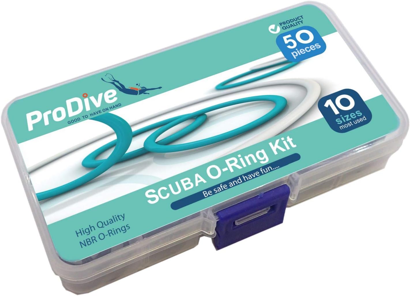 Diving O-Ring Kit 10 Sizes 50 Pieces Full Set of O-Rings