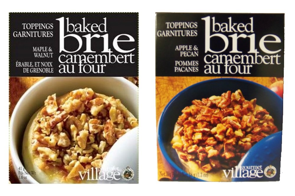Gourmet Baked Brie Topping Mix Variety Bundle (Apple Pecan and Maple Walnut)