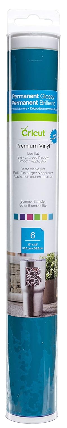 Cricut Premium Vinyl Sampler, Summer – Permanent, Sampler