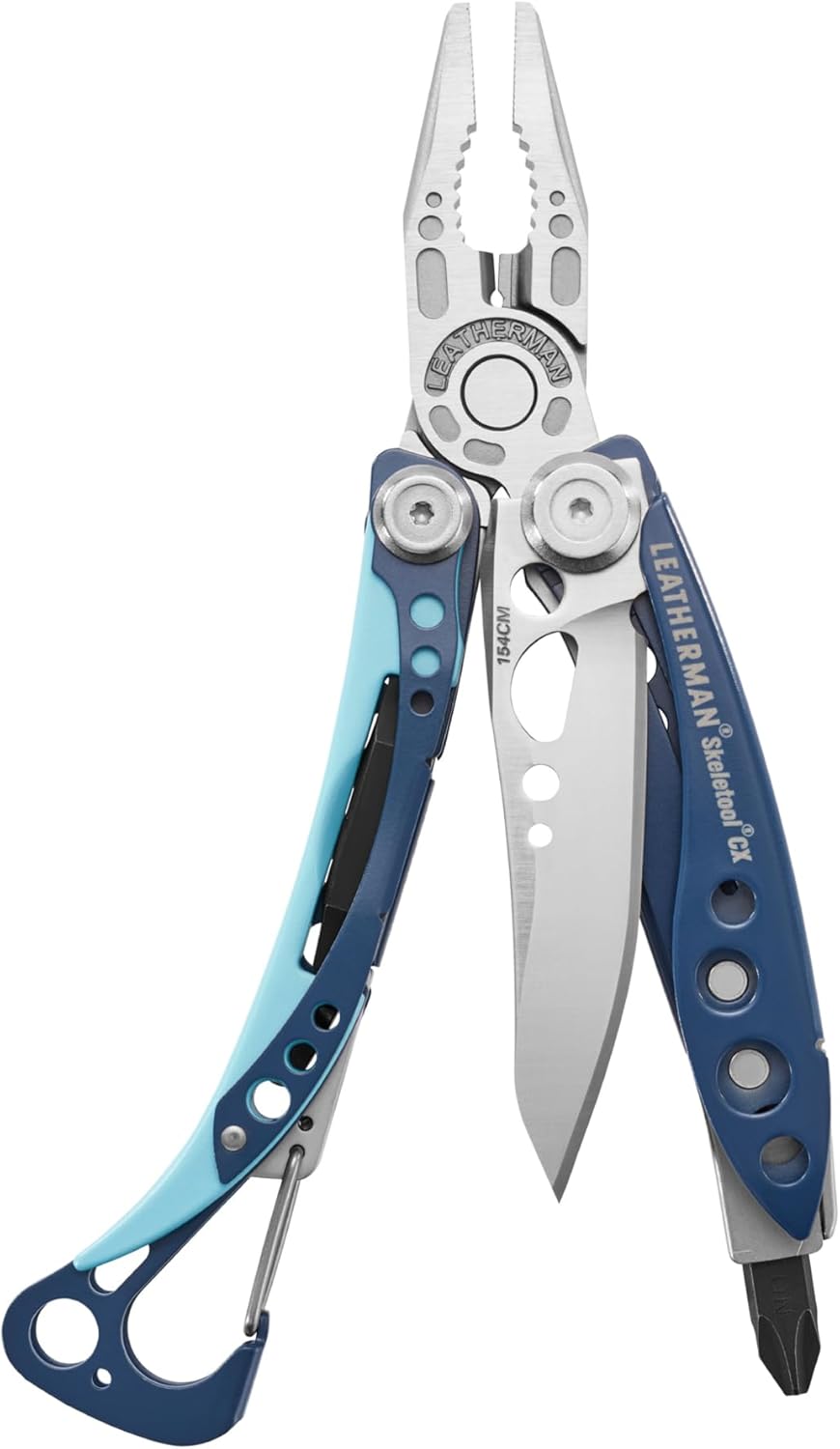 LEATHERMAN, Skeletool CX, 7-in-1 Lightweight, Minimalist Multi-Tool for Everyday Carry (EDC), Home, Garden & Outdoors, Nightshade Blue