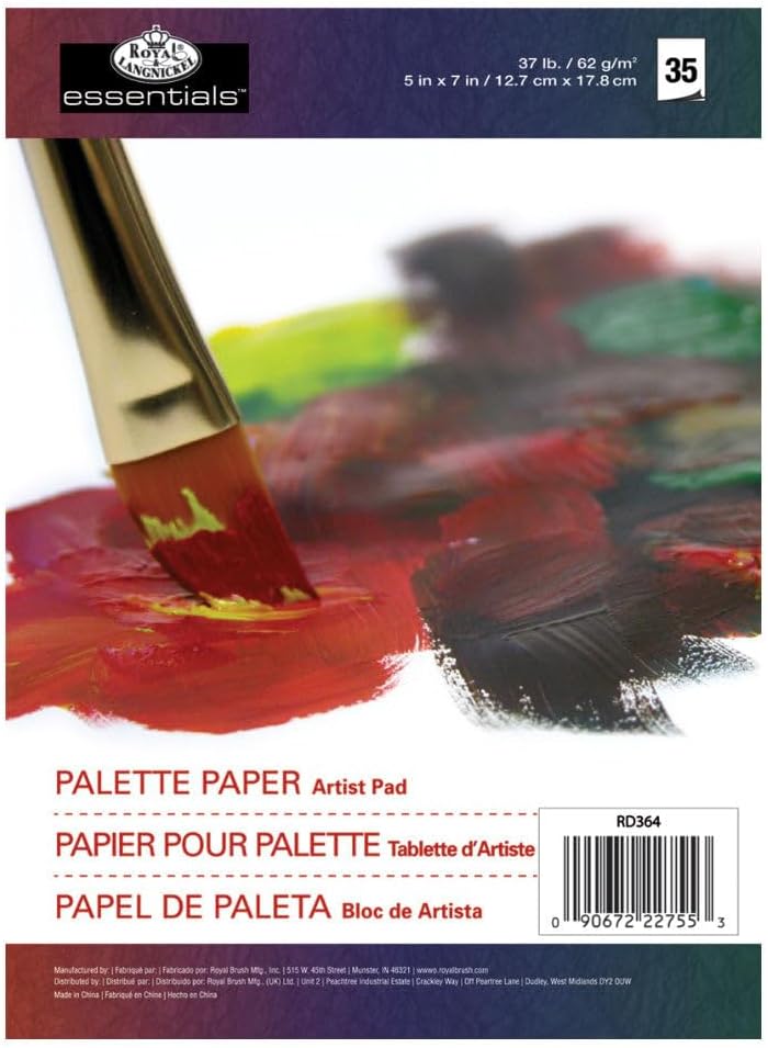 Royal & Langnickel Essentials Palette Artist Paper Pad 5 inch x 7 inch - 35 Sheets, White, RD364