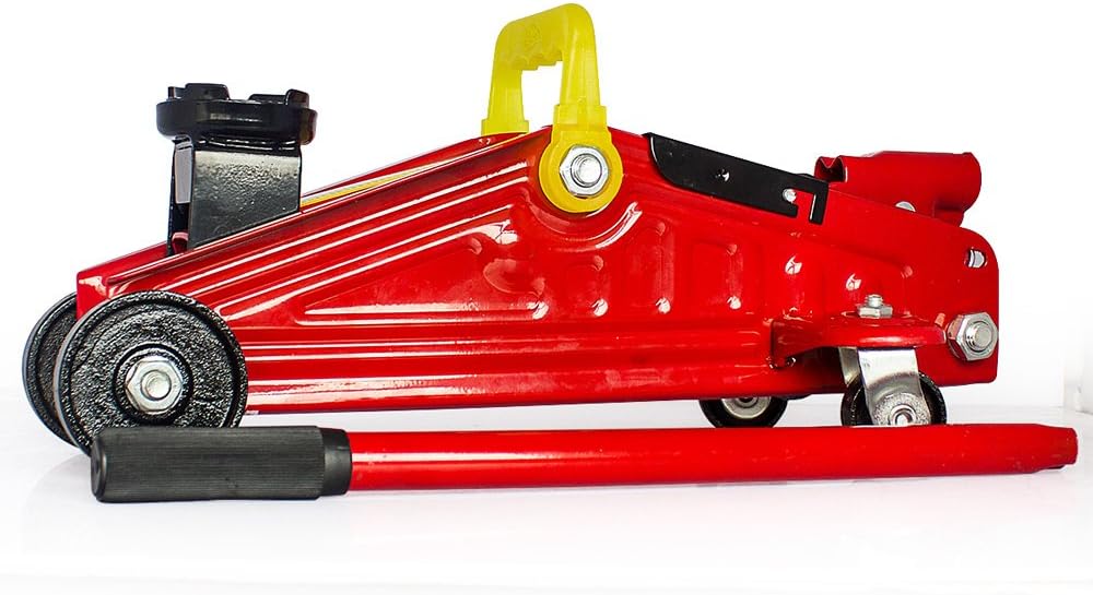 Panana 2 Ton Hydraulic Trolley Floor Jack Heavy Duty Car Van Caravan Hydraulic Floor Garage Trolley Jack Lifting with Case 2000kg Lift