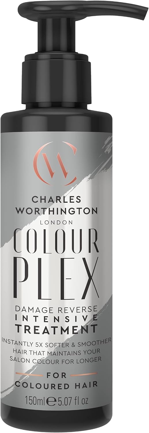 Charles Worthington ColourPlex Damage Reverse Intensive Treatment, Deep Conditioner for Coloured Hair, Leave In Conditioner, Salon Hair Repair, 150 ml