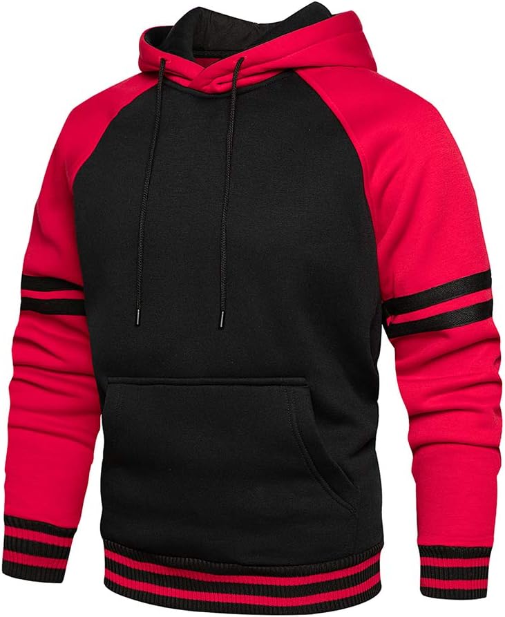 MANLUODANNI Men's Hoodies Pullover Hooded Top Casual Hoodie with Pockets