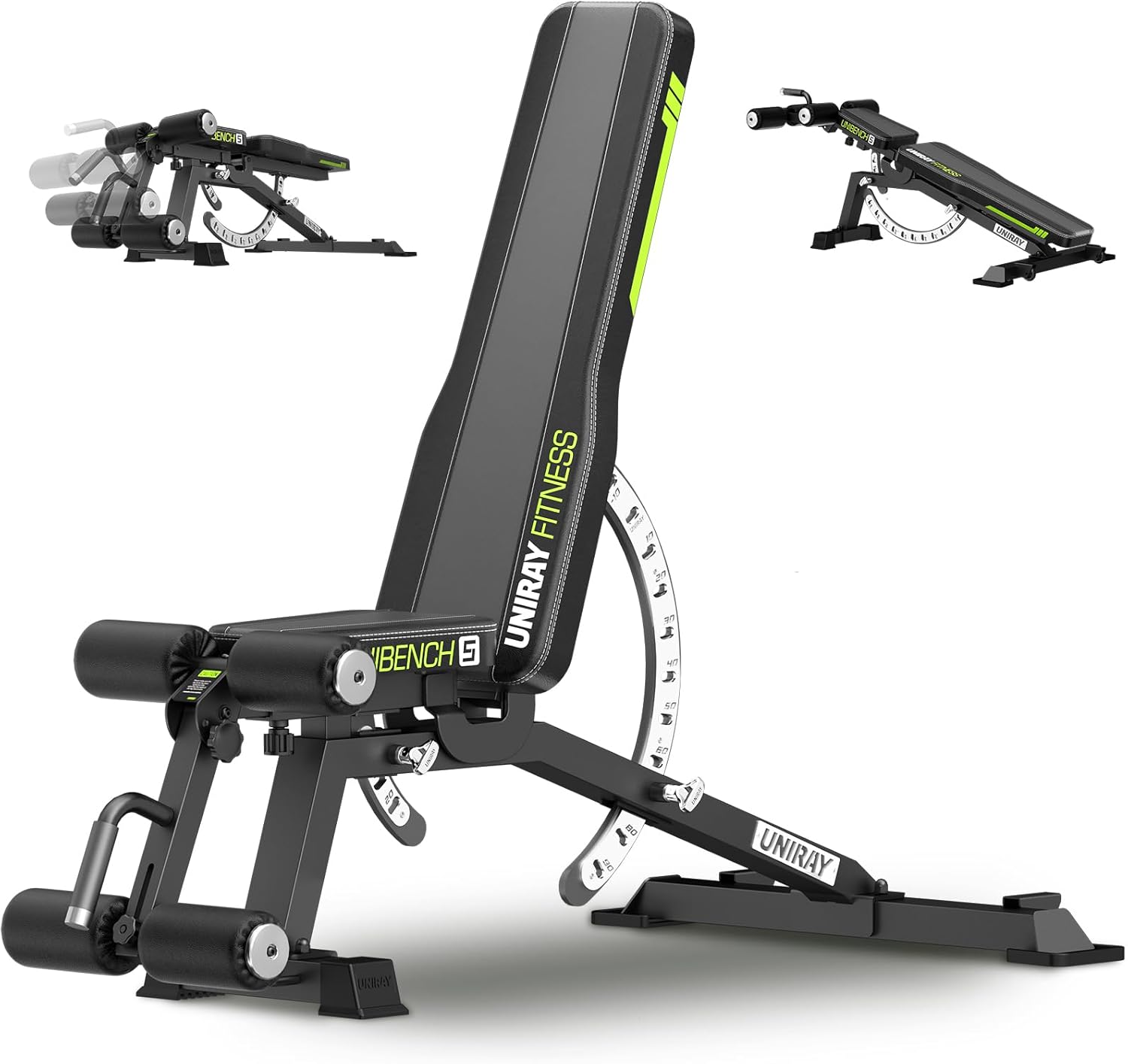 Weight Bench, Workout Bench for Home Gym with 1200LBS Weight Capacity, Adjustable Back/Seat/Foot Hook for Bench Press Strength Training, Gym Bench Level Incline Bench Exercise at Home