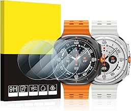 SPGUARD 4 Pack Galaxy Watch Ultra 7 47mm Screen Protector, Tempered Glass Protectors Accessories Compatible with Samsung Galaxy Watch Ultra 47mm (NOT for Others Models)