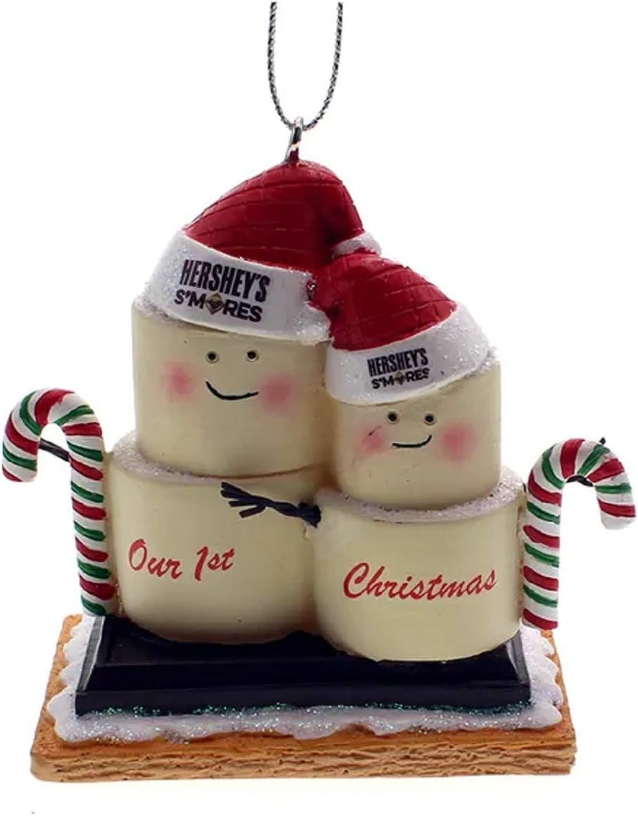 Kurt Adler Hershey's Our 1st Christmas S'Mores Couple Ornament