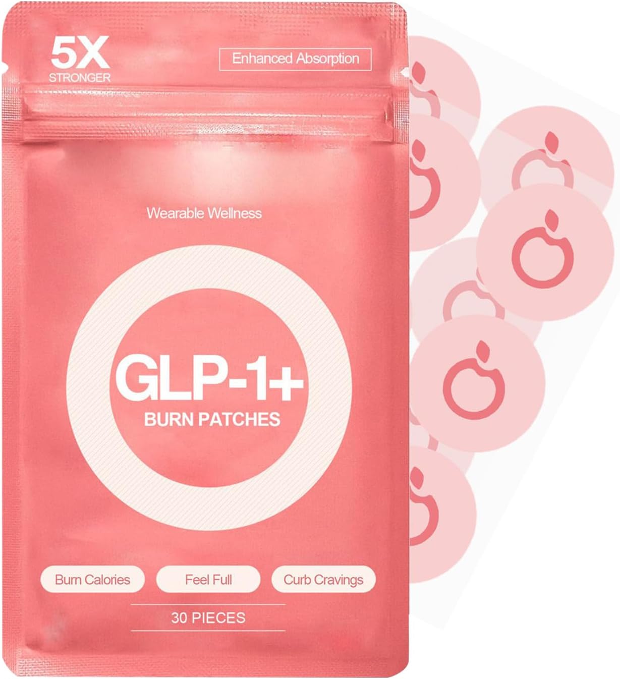 Body Management & Appetite Suppressant Tapes | 30 Pieces Body Care Patches,12 Hour Advanced Hunger Support, Hunger Control, Fitness Support, Slimming Aid, for Men & Women