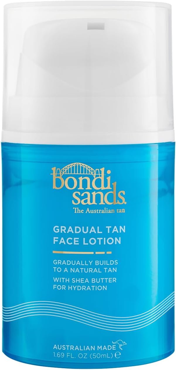 Bondi Sands Gradual Tanning Face Lotion 50mL | Gradual Tan | Suitable for Sensitive Skin | Vegan + Cruelty Free | 50ml/1.69 FL Oz