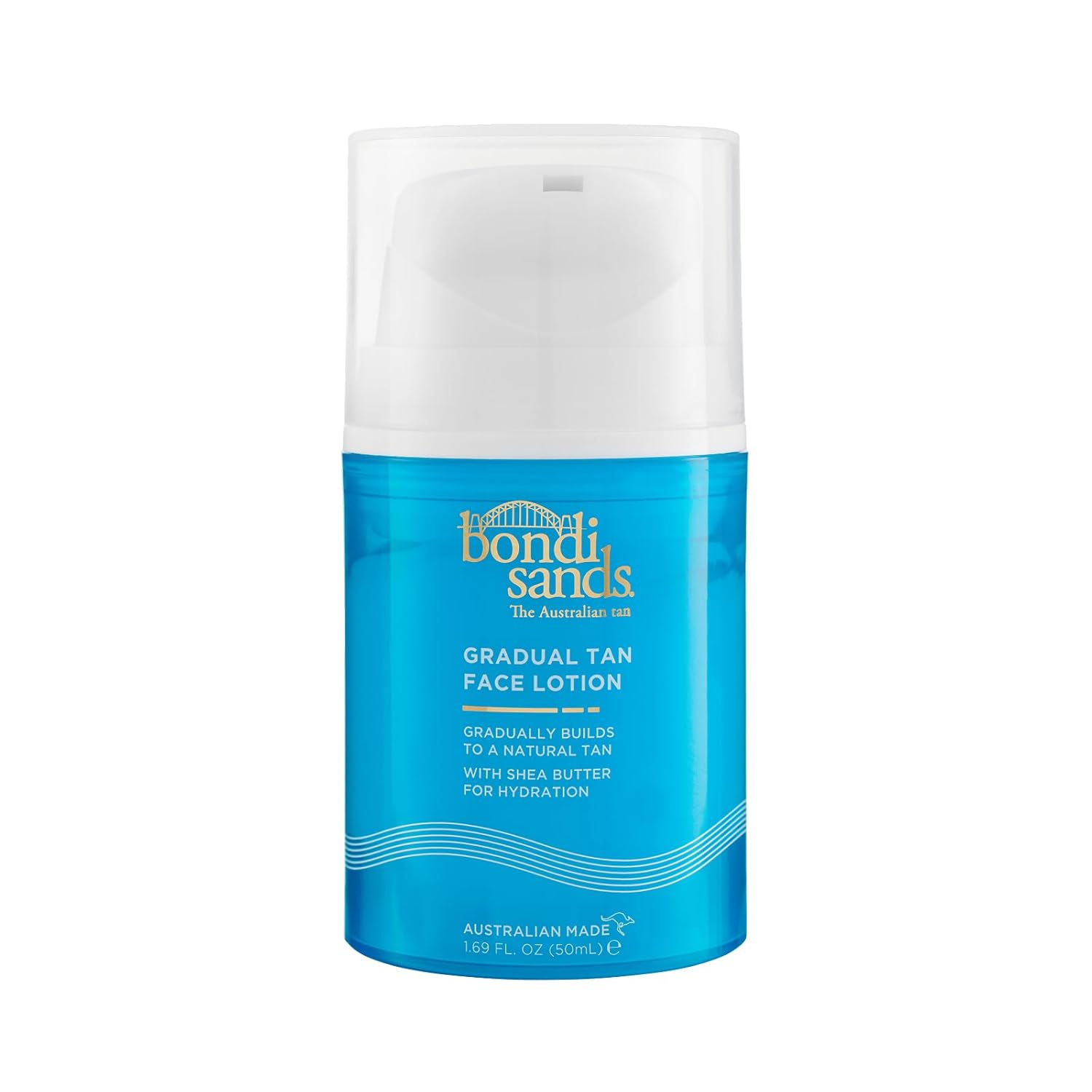 Bondi Sands Gradual Tan Face Lotion | Gradually Builds To A Natural Tan With Shea Butter For Hydration 1.69 FL. OZ. (50mL)