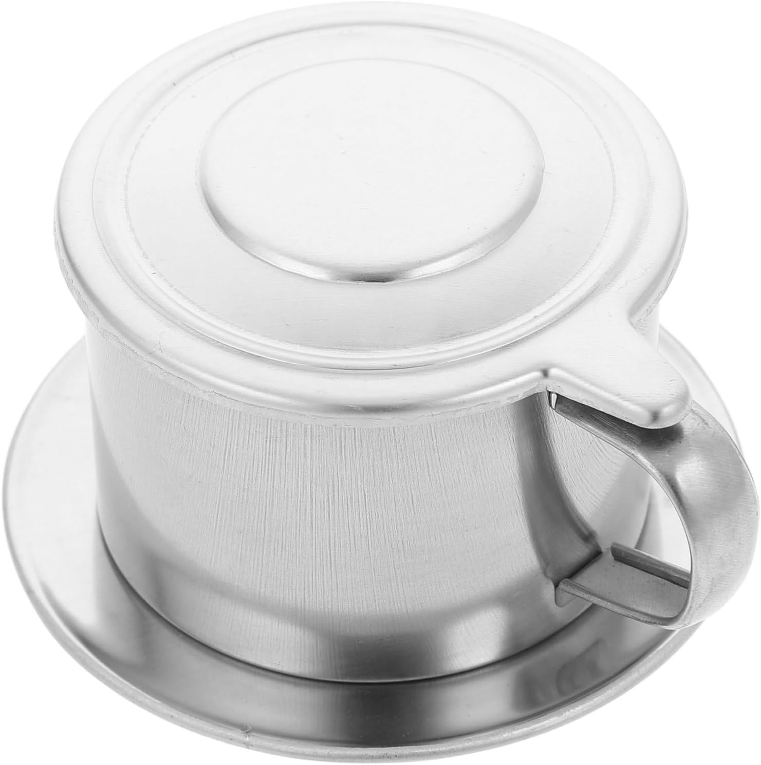 DECHOUS Vietnamese Coffee Dripper Pot Reusable Press Filter Maker Single Serve Brewer Drip Coffee Stainless Steel Home and Office