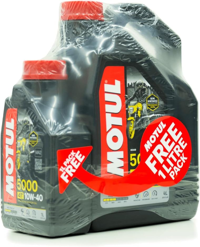 Motul 5000 4T 10W-40 HC-Tech 4 litre+1 litre free