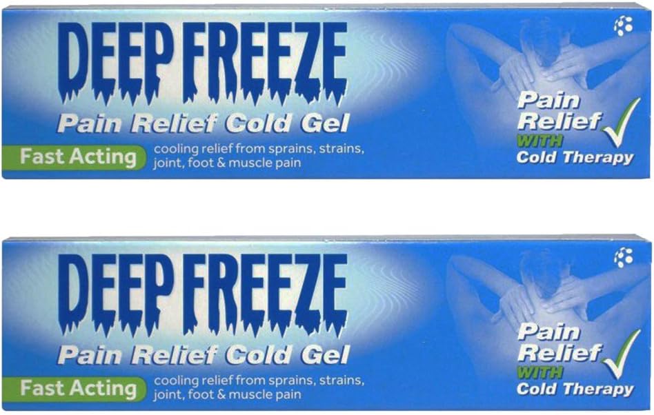 2 x 35g Cooling Gel Legs Back Neck Shoulders Muscular Fast Action