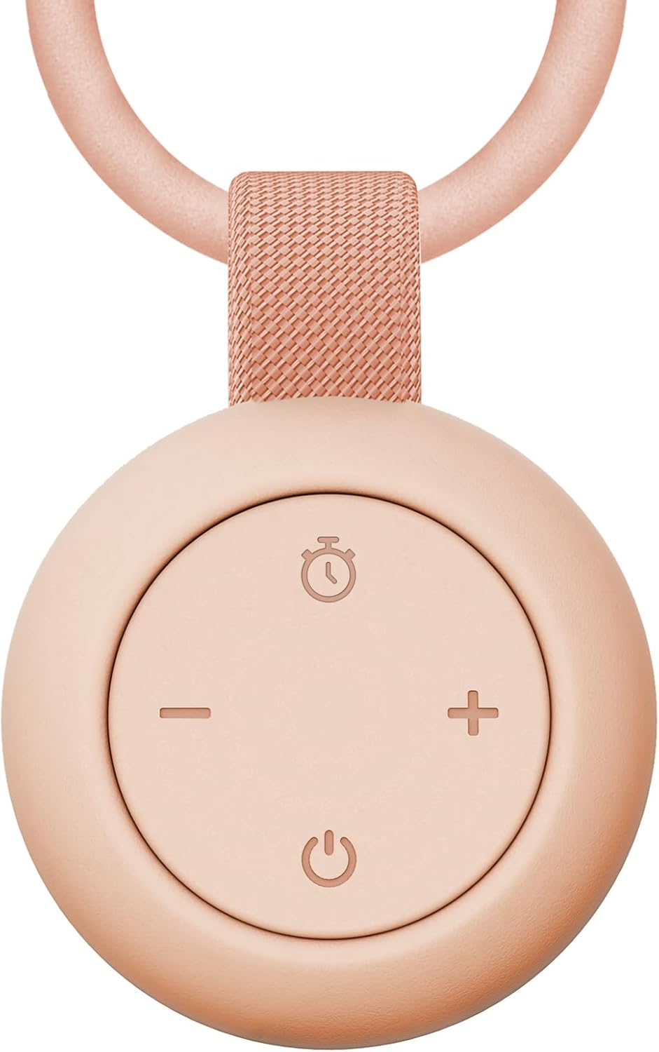 Portable Baby Sound Machine [White Noise for Babies Kids Adults][Sleep Soother][Timer Function][12 Soothing Sounds] 15 Hours Battery Life, Registry Gift,Shower,Clips on Baby Stroller.Peach