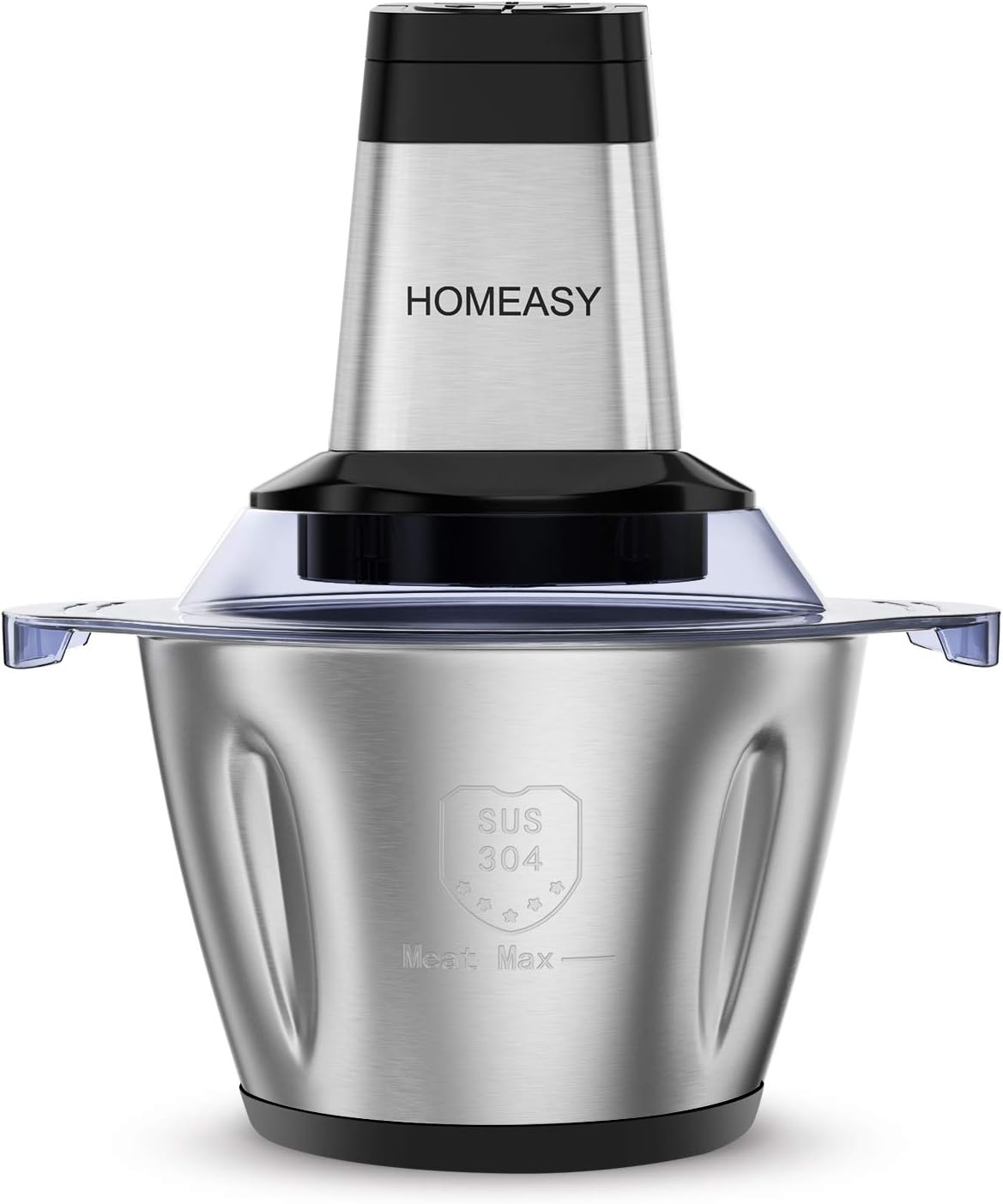 Homeasy Food Processor, Meat Grinder 2.5L Meat Blenders Food Chopper for Meat, Vegetables, Fruits and Nuts, Food Grinder Stainless Steel Bowl 500W 3 Speed