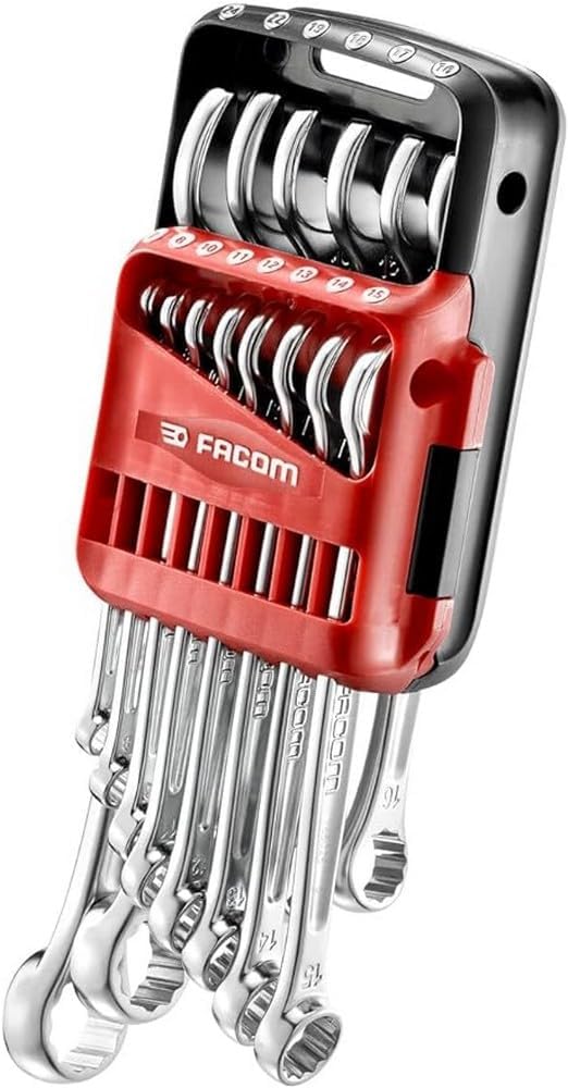 Facom 440.JP14 440 Series Metric Combination Wrench Set, 14 Pieces