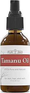 PUR360 Tamanu Oil - Best Treatment for Psoriasis, Eczema, Acne Scar, Rosacea - Relief for Dry, Scaly Skin, Scalp and More - Cold Pressed – Proven 100% Pure