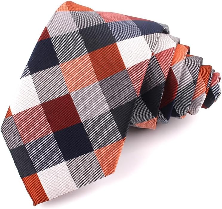 Men's-Buffalo-Plaid-Necktie Wedding-Business-Tie for Office-Work Groomsmen | Soft Microfiber, Classic Buffalo Plaid,Business Office Daily Wear,Match Dress Shirts Suit, Gift for Husband Father Groomsmen