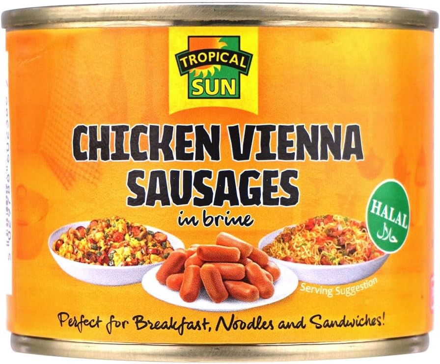 Tropical Sun Chicken Vienna Sausages 200g (Pack of 12)
