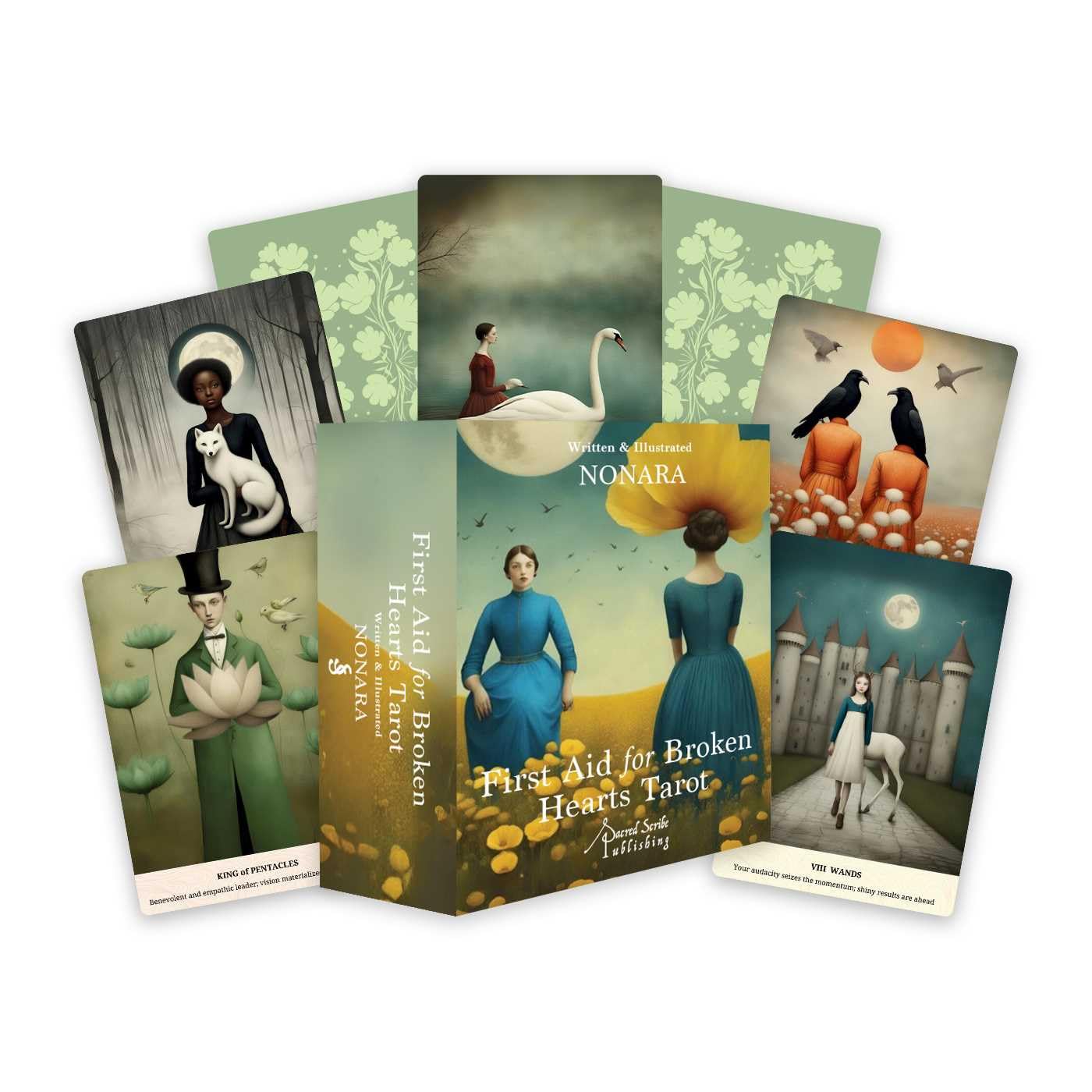 First Aid for Broken Hearts Tarot: Compassionate Insight for Solace and Guidance through Healing (78 Full-Color Cards and 98-Page Full-Color Guidebook)