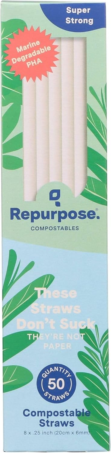 Repurpose, Eco-Bendy Straw, 50 Count