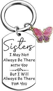 Sister Gifts from Sisters Big Little Sister Birthday Gift for Women Adult Unique Soul Sister Christmas Gifts Ideas for Girls Teens Keychain Best Sister ever Funny Womens Thanksgiving Key Ring
