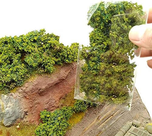 DIY Miniature Shrubs Bushes Foliage Terrain Model Kit Sand Table Simulation Landscape War Gaming Terrain Decoration Railroad Scenery War Gaming Scenery