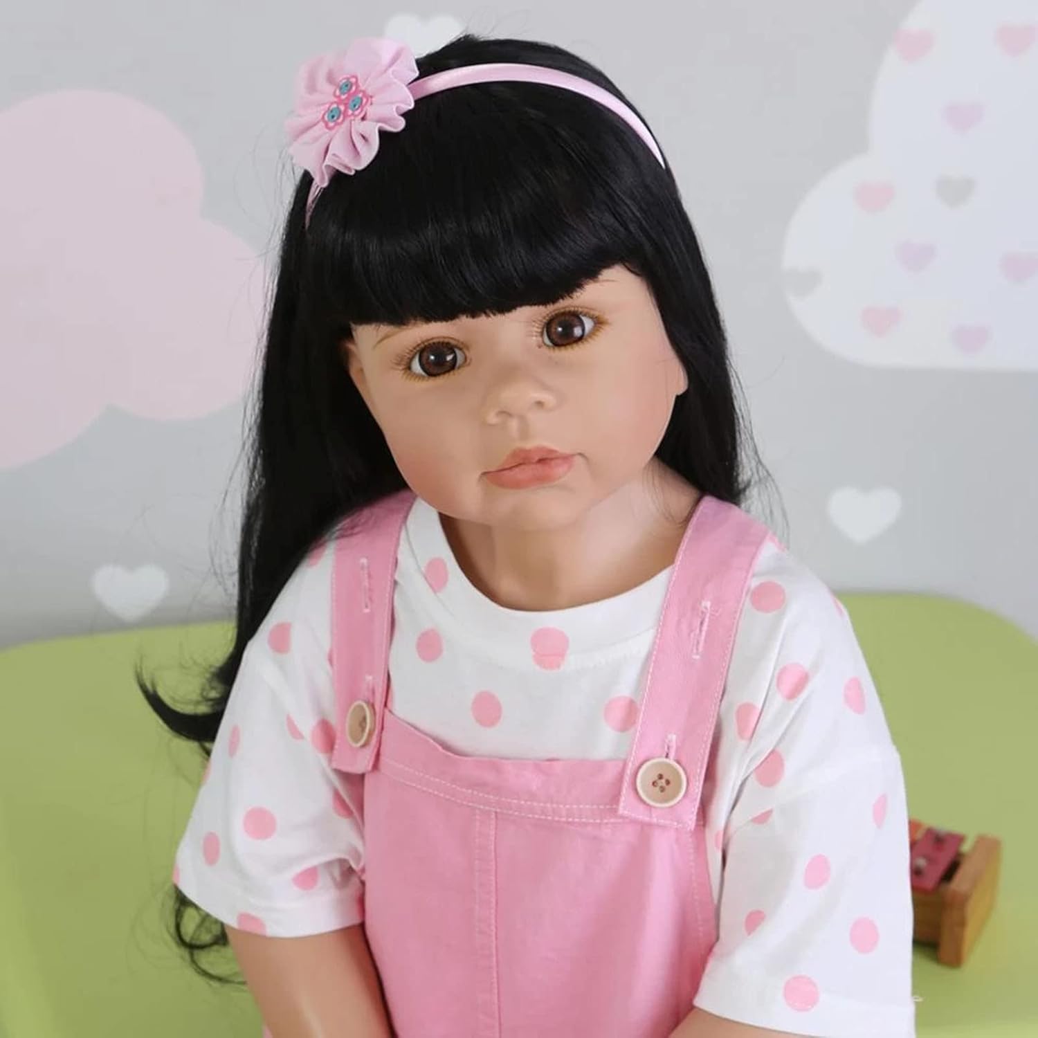 HAMIMI Reborn Baby Dolls Toddler Standing 39 Inch 98 Cm Soft Silicone Body Rebirth Doll Big Size Girls Child Model Masterpiece Dolls
