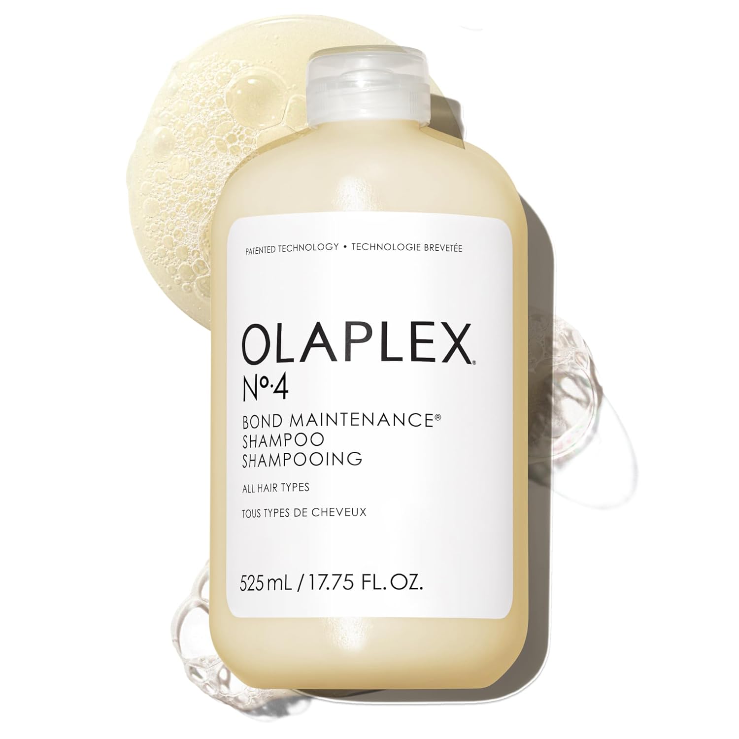 Olaplex Nº.4 Bond Maintenance Shampoo, Repairs, Strengthens, & Nourishes All Hair Types, Adds Shine & Leaves Hair Feeling Soft, 17.75 fl oz