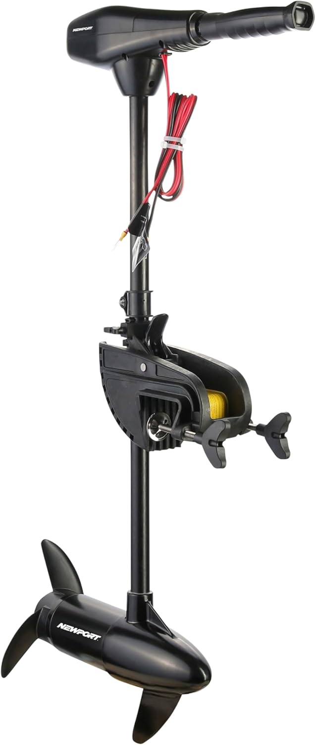 Newport NV-Series Thrust Saltwater Transom Mounted Trolling Electric Trolling Motor w/LED Battery Indicator