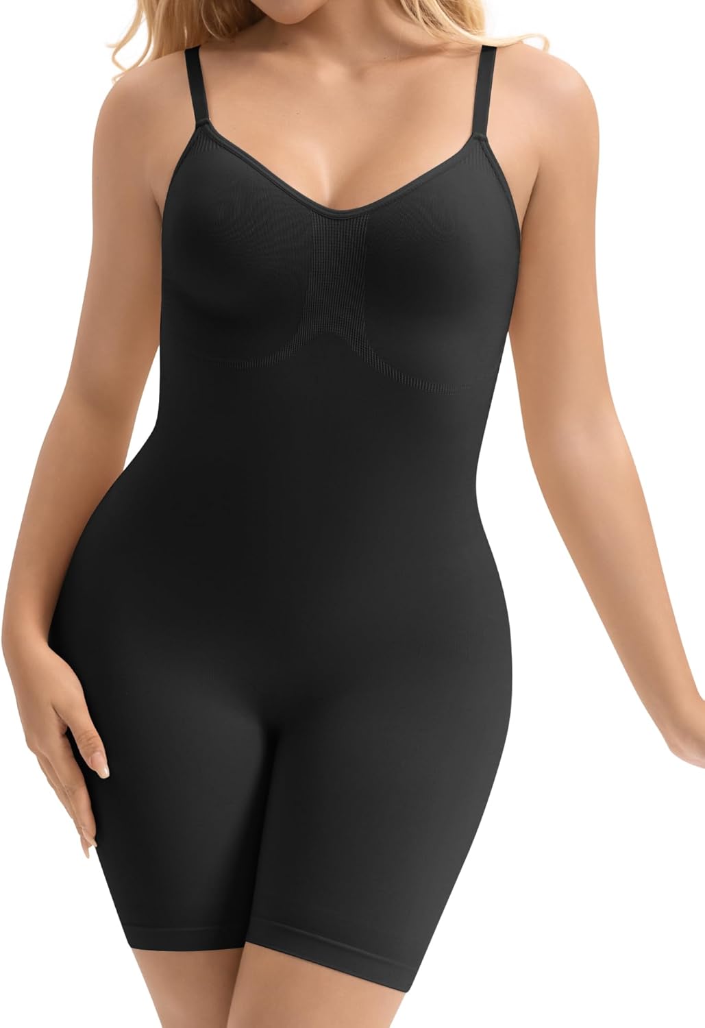 Bodysuit Shapewear for Women Seamless Body Shaper Tummy Control Snatched Waist Butt Lifter Sculpting Full Body Suit