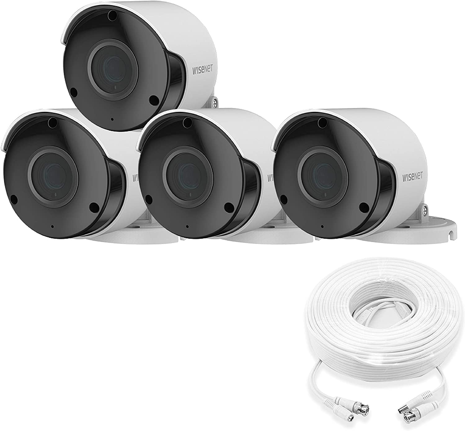 Wisenet SDC-89447BF 5MP CCTV Surveillance Weatherproof Bullet Security Camera 82ft 3.6mm Lens 104° Wide Angle Compatible with SDH-B84045BF; SDH-C84085BF; SDH-C85127