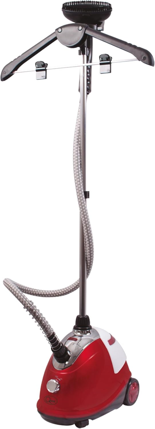 Quest 42320 Upright Garment and Fabric Steamer/Fast Heating Clothes Steamer/Removes Creases & Wrinkles / 1.8L Tank/Clothes, Curtains, Wedding Dresses, Suits, Sofas & more