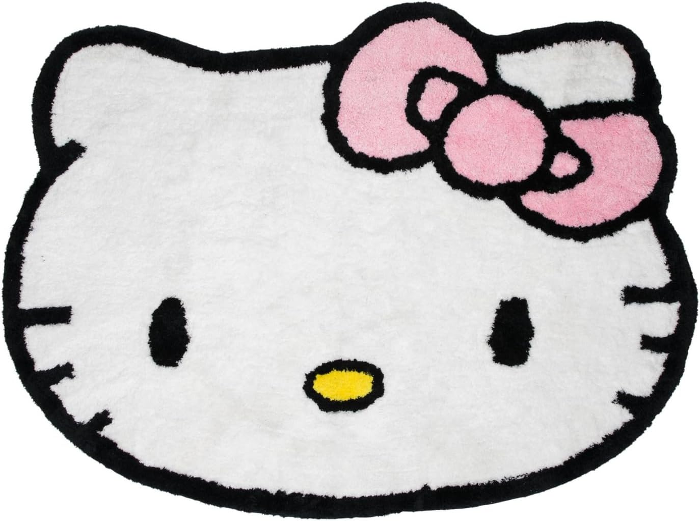 Hobby Lobby Hello Kitty Shaped Rug, 40 x 54 inches, Pink Bow, Polyester