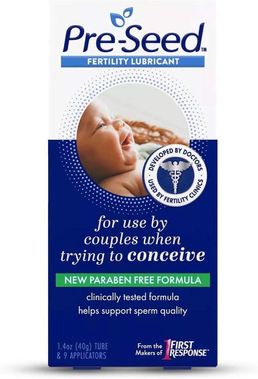 Pre-Seed Lubricant Multi-use, 40-gram tube with 9 applicators (Pack of 2)