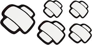 TOMALL 5pcs Scratch Cover Reflective Stickers for Car Bumper Fender Waterproof Cute Decals Decoration for Car Hood Tank Anti-Scratch Stickers Self-Adhesive (White)