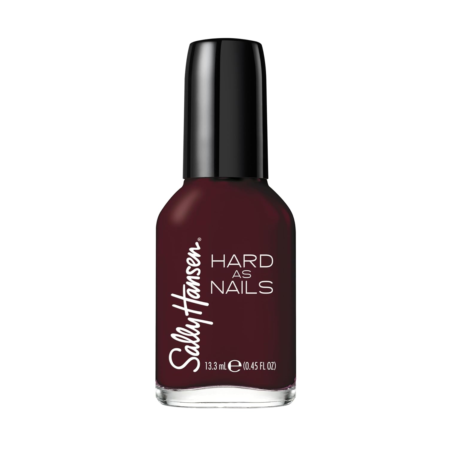 Sally Hansen Hard as Nails, Garnet Attention, Long Lasting, Chip Resistant, Opaque, Shiny Red Nail Polish