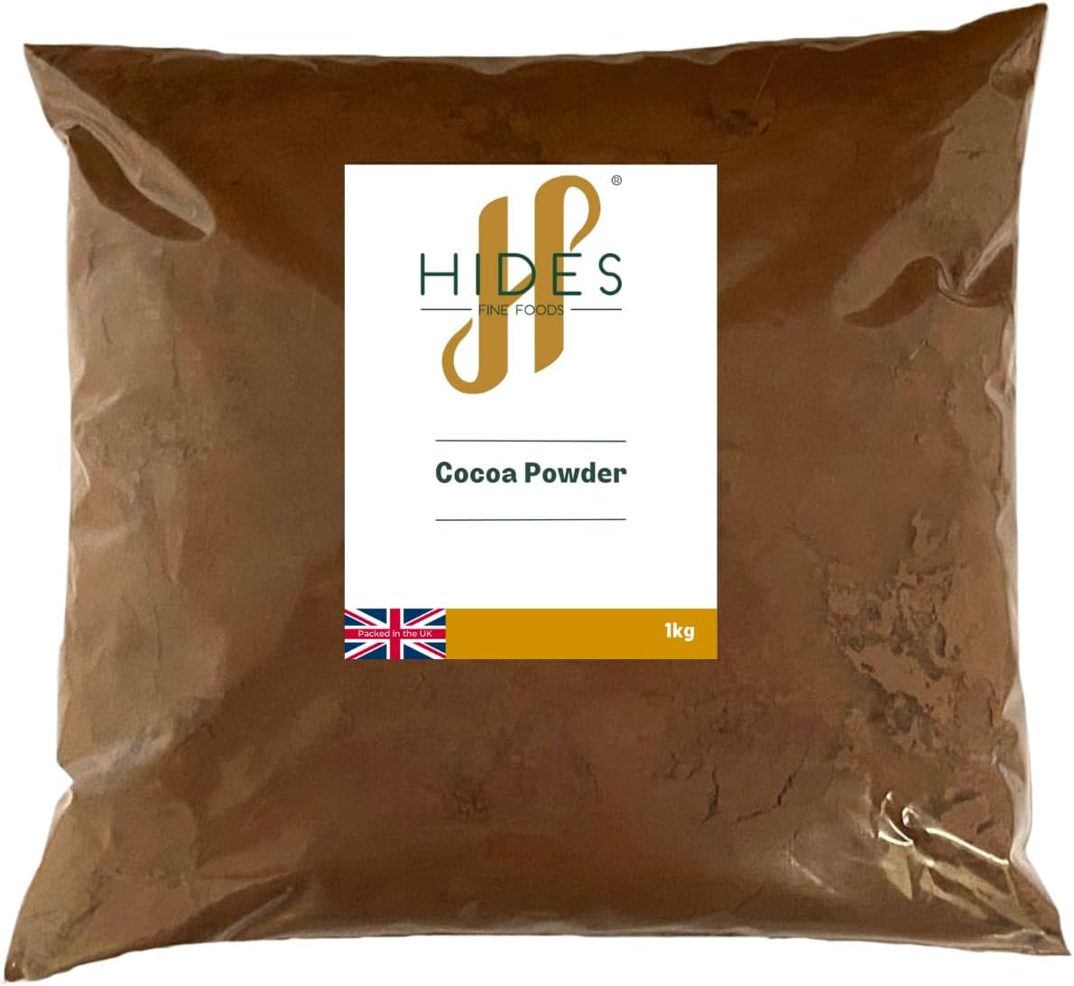 Hides Fine Foods - Cocoa Powder 1kg - GMO Free - Suitable for Vegetarians - Baking - Cakes - Chocolate Cake - Muffins - Cookies - Hot Drinks - Hot Chocolate