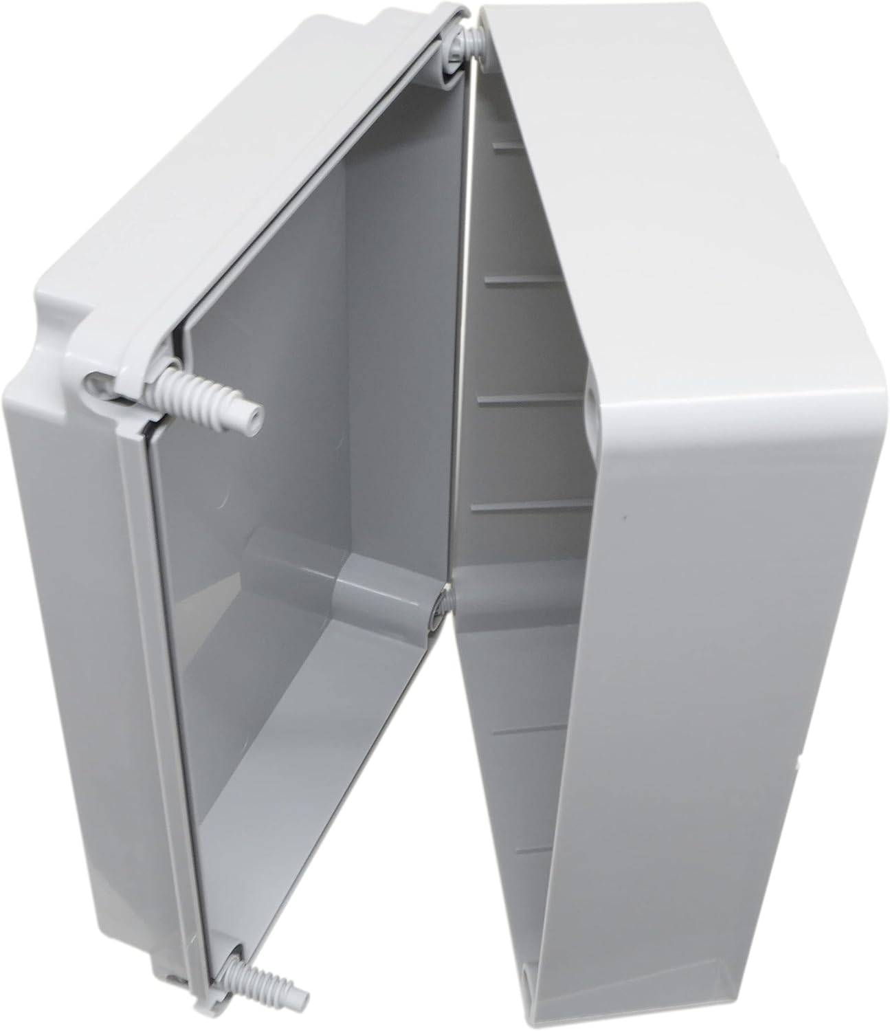 Junction box 300 x 220 x 120mm weatherproof adaptable enclosure IP56 PVC outdoor with hinge screws (1)