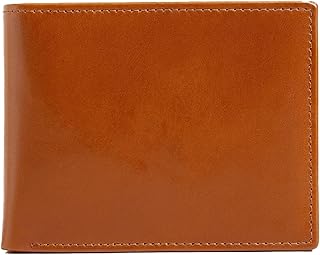 O'Hare Bags Genuine Leather Bifold Wallet for Men - RFID Blocking - Cowhide Leather - Slim, Extra Capacity Wallet - Extra Strong Stitching - Premium Gift Box (Bifold, Tan)