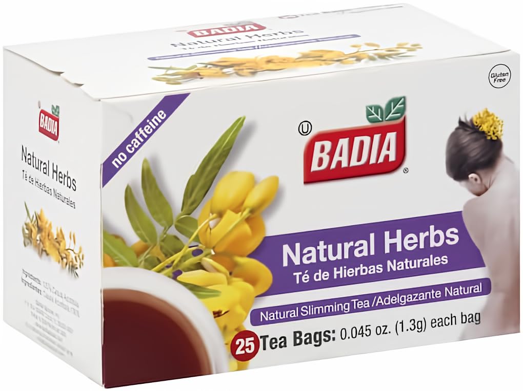 Badia Tea Bag,Natural Herbs,25 ct-Pack of 2,25.0 Count