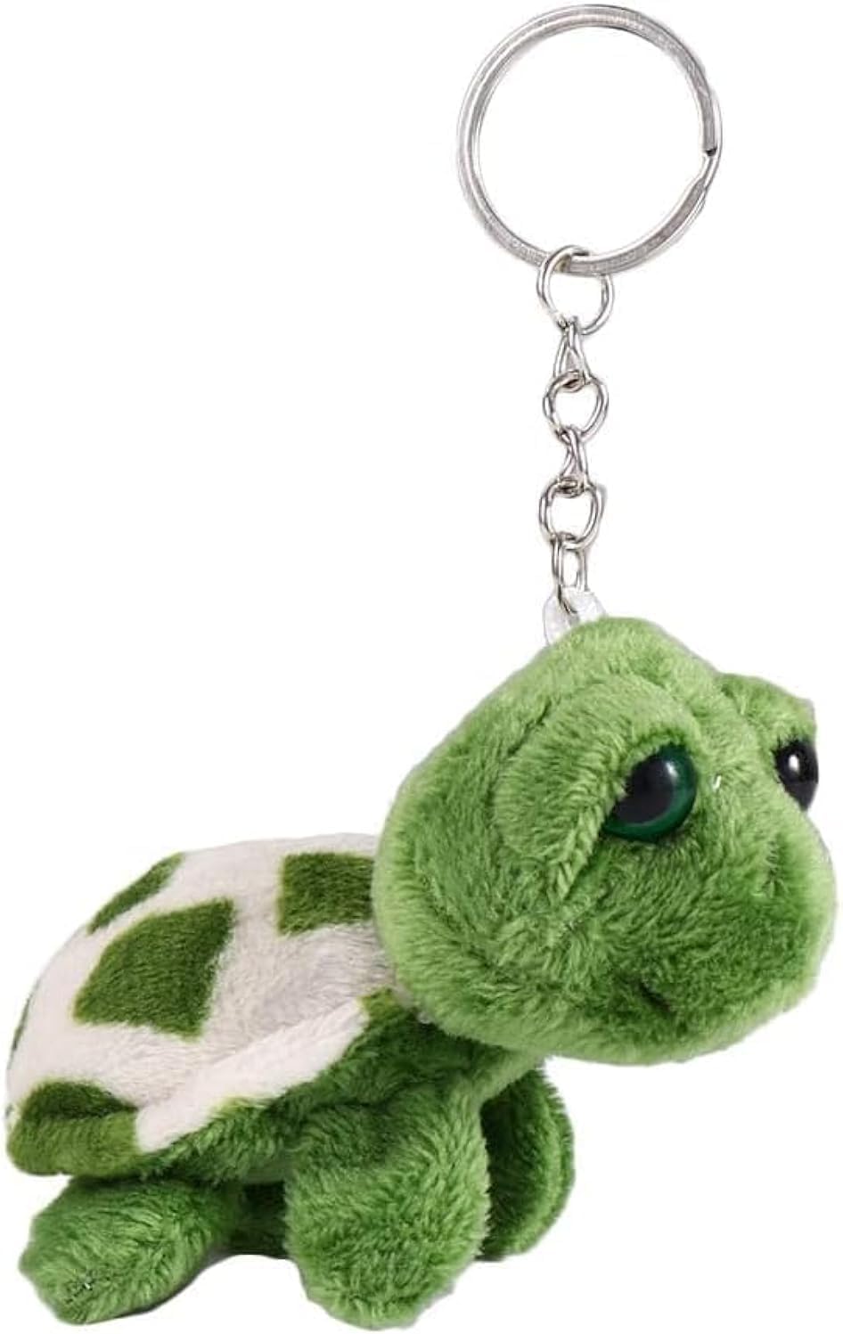 Green Sea Turtle Plush Keychain Stuffed Tortoise Animal Soft Plush Ocean Animal Turtle Charm Keyring Key Bag Pendant Decorative Key Ring Stuffed Animals and Car Accessories Key Chain