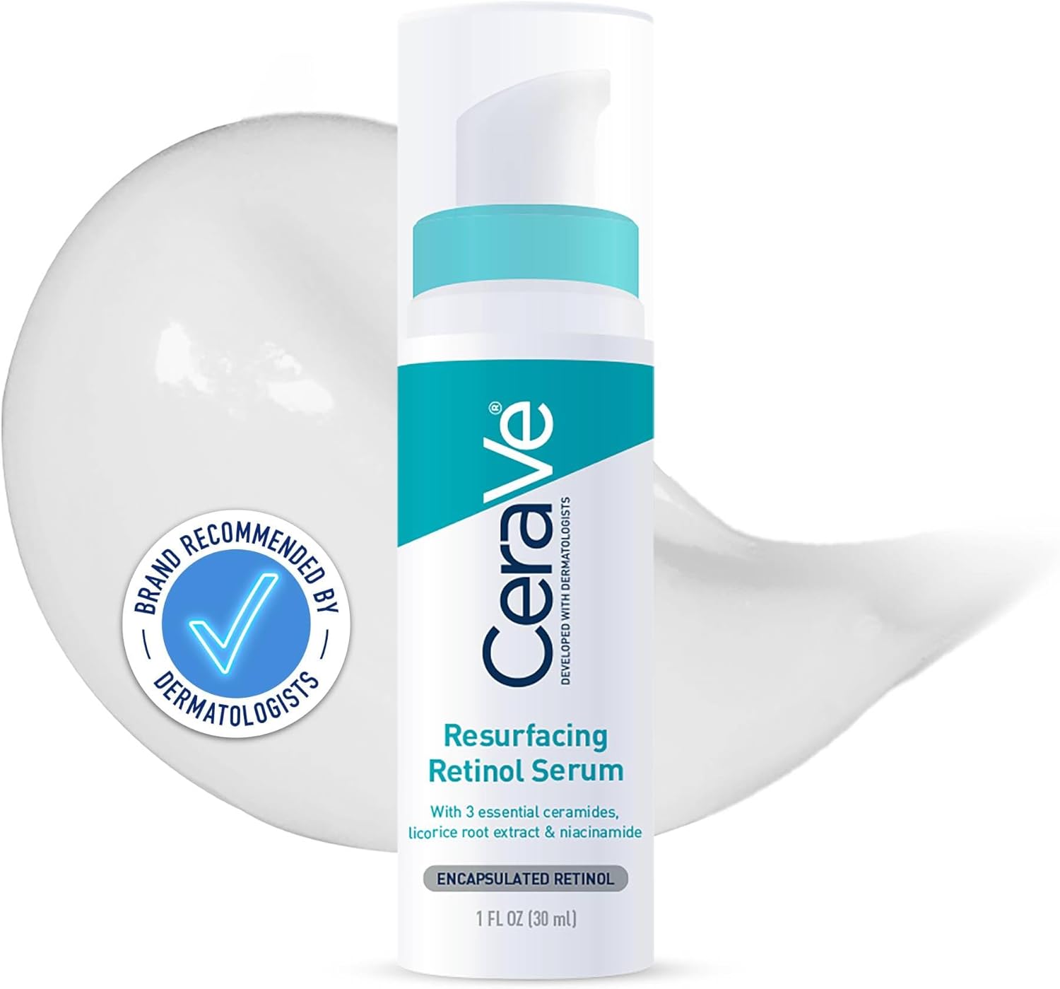 CeraVe Resurfacing Retinol Serum with Ceramides & Niacinamide for Blemish-Prone Skin 30ml