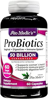FITO MEDIC'S Lab - Probiotics for Women - 50 Billion CFU of- probiotics- 60 Days Servings s -probiotics for Digestive Health- 16 - probiotic - Blend. Promotes Digestive Balance.