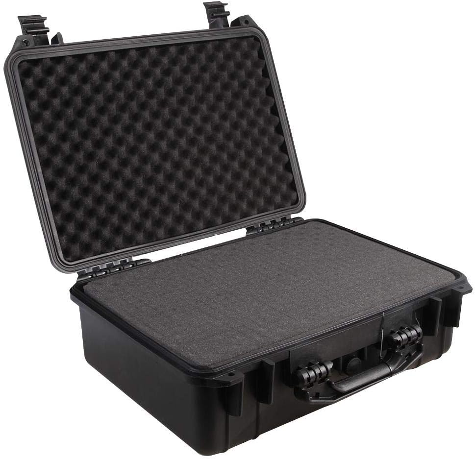 DURATOOL D03133 Black Water Resistant Case with Foam Insert - 357mm x 470mm x 176mm