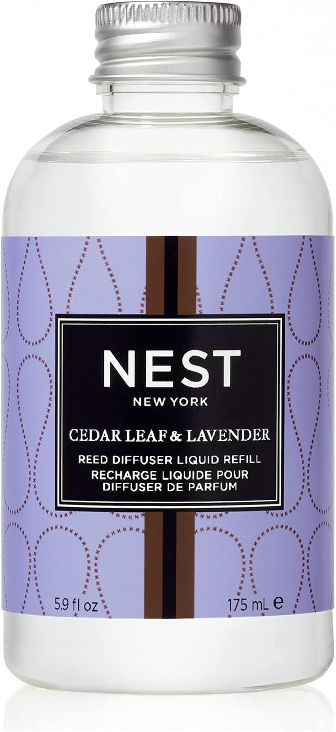 NEST New York Reed Diffuser Refill, Cedar Leaf & Lavender, 5 Fluid Ounces, 5.9 Fl Oz (Pack of 1)