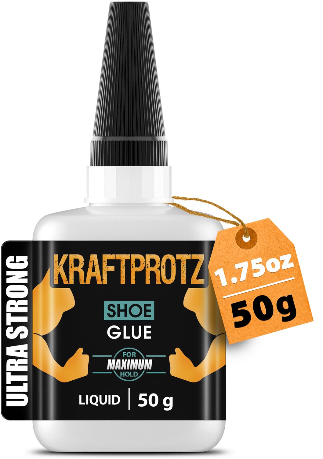Shoe Glue Liquid – 1.76 oz (50g) Extra Strong Super Glue for Shoes, Soles, Rubber & Leather – Waterproof, Heat-Resistant & Ultra-Fast Drying – KRAFTPROTZ Precision Adhesive for Footwear Repair