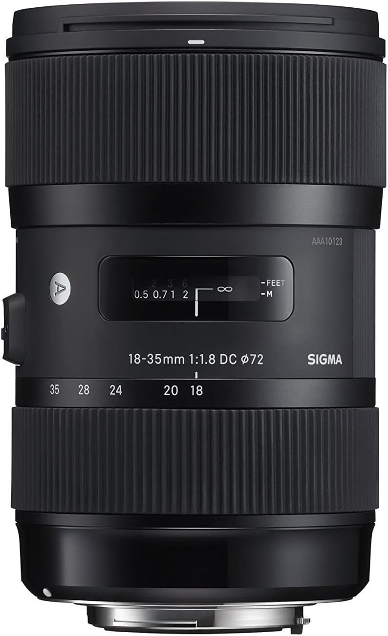 Sigma 18-35mm F1.8 Art DC HSM Lens for Canon, Black (210101)