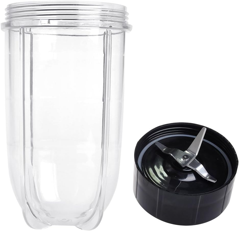 Replacement Cross Blade + 16oz Cup Set for Magic Bullet, Replacement Parts compatible with 250 W Magic Bullet MB1001 Blender